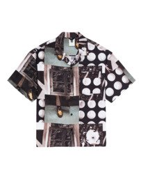 0 Resort Short Sleeve Button-Down Shirt Black ELYWT00102 Element