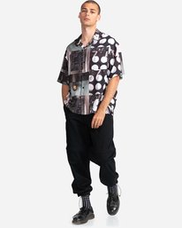 4 Resort Short Sleeve Button-Down Shirt Black ELYWT00102 Element