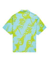 1 Element x Tetsunori Tawaraya Phoenix - Camisa de Manga Corta para Unisex Azul ELYWT00128 Element