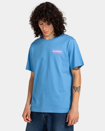 3 Curbs - T-shirt pour Homme Bleu ELYZT00157 Element