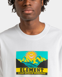 4 Finest - Camiseta para Hombre Blanco ELYZT00196 Element