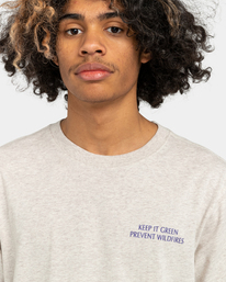 2 Smokey Bear x Element Forest Future - T-shirt pour Homme Blanc ELYZT00267 Element