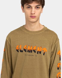 4 Runes - Longsleeve für Männer Braun ELYZT00300 Element