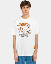 2 Down To Earth - Camiseta para Hombre Blanco ELYZT00335 Element