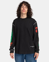 2 Skateboarding Mi Amor - Bio-Longsleeve Schwarz F1LSD5ELF2 Element