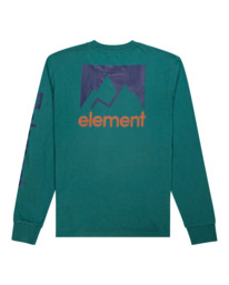 1 Joint 2.0 - Organic Long Sleeve T-Shirt for Men Green F1LSE4ELF2 Element