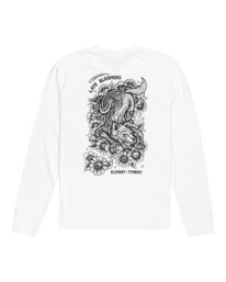 element, Element x Timber! Prowl 2022 - T-shirt manches longues en matière biologique, OFF WHITE (0011) Element x Timber! Prowl 2022 - Organic Long Sleeve T-Shirt F1LSE8ELF2