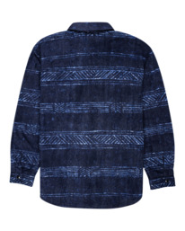 1 Dawn - Long Sleeve Fleece Shirt for Men Blue F1SHC7ELF2 Element