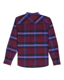 1 Lumber - Long Sleeve Flannel Shirt for Men Red F1SHC8ELF2 Element