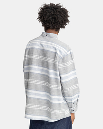 7 Berkeley Stripes - Long Sleeve Shirt for Men Blue F1SHD6ELF2 Element