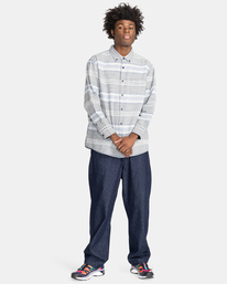 6 Berkeley Stripes - Long Sleeve Shirt for Men Blue F1SHD6ELF2 Element