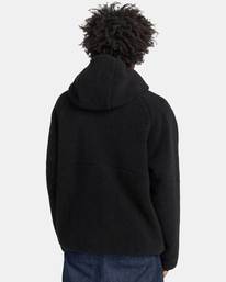 12 Wolfeboro Wolfe - Sweat à capuche réversible en sherpa pour Homme Noir F1WAB1ELF2 Element