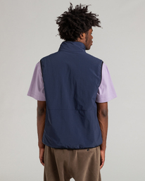17 Millet x Element High - Reversible Polar Fleece Vest Blue F1WAC1ELF2 Element