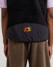 20 Millet x Element High - Reversible Polar Fleece Vest Blue F1WAC1ELF2 Element