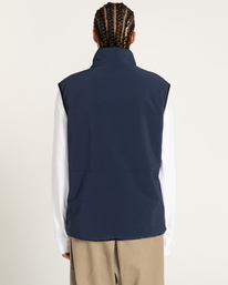 21 Millet x Element High - Reversible Polar Fleece Vest Blue F1WAC1ELF2 Element