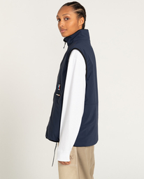 12 Millet x Element High - Reversible Polar Fleece Vest Blue F1WAC1ELF2 Element