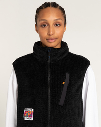 14 Millet x Element High - Reversible Polar Fleece Vest Blue F1WAC1ELF2 Element