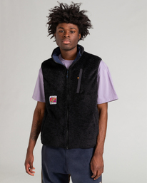 5 Millet x Element High - Reversible Polar Fleece Vest Blue F1WAC1ELF2 Element