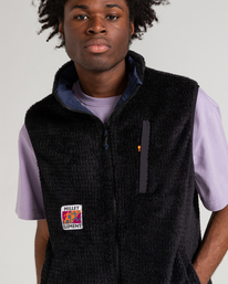 6 Millet x Element High - Reversible Polar Fleece Vest Blue F1WAC1ELF2 Element