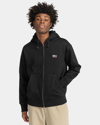 2 Rain Cornell 2022 - Sweat à capuche zippé Noir F1ZHB1ELF2 Element