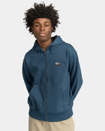 2 Rain Cornell - Sweat à capuche zippé Bleu F1ZHB1ELF2 Element