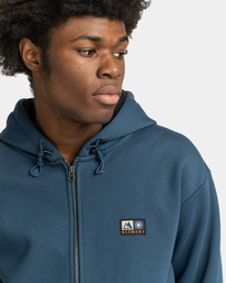 3 Rain Cornell - Sweat à capuche zippé Bleu F1ZHB1ELF2 Element