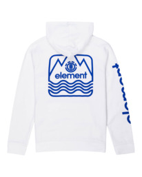 1 Peaks - Sudadera con Capucha para Chicos Blanco F2HOB7ELF2 Element