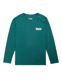 0 Infinity - Camiseta Orgánica de Manga Larga para Chicos Verde F2LSB4ELF2 Element