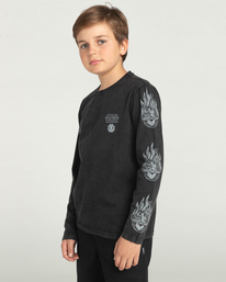 3 STAR WARS™ x Element Deathstar 2022 - T-shirt manches longues en matière biologique pour Enfant Noir F2LSB7ELF2 Element