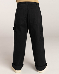 9 Paz Twill - Pantalon cargo pour Enfant Noir F2PTB1ELF2 Element