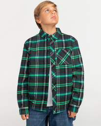 2 Philip - Long Sleeve Flannel Shirt for Boys Blue F2SHA2ELF2 Element