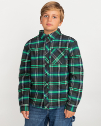 5 Philip 2022 - Camicia di flanella a maniche lunghe da Ragazzo Blue F2SHA2ELF2 Element