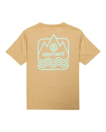 1 Peaks - Organic T-Shirt for Boys Beige F2SSD9ELF2 Element