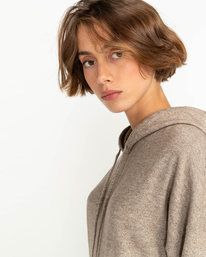 4 Varaa 2022 - Robe sweat à capuche pour Femme Beige F3DRB1ELF2 Element