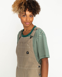 4 Dungaree Twill - Vestito pinafore medio da Donna  F3DRB5ELF2 Element