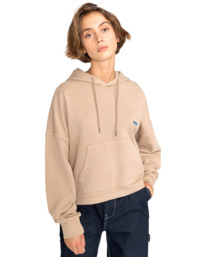 2 Ferring Po - Sudadera con Capucha para Mujer Beige F3HOB1ELF2 Element