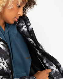 5 Wolfeboro Aspen 2022 - Bedruckte Steppjacke für Frauen Schwarz F3JKA7ELF2 Element