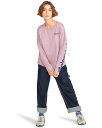 4 Joint 2.0 2022 - T-shirt manches longues en matière biologique pour Femme Violet F3LSC7ELF2 Element