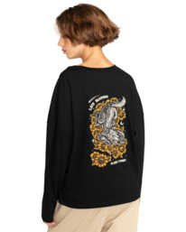 7 Element x Timber! Prowl 2022 - T-shirt manches longues cropped Noir F3LSC8ELF2 Element