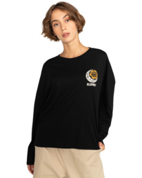 2 Element x Timber! Prowl - Long Sleeve Crop T-Shirt Black F3LSC8ELF2 Element