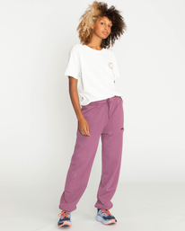 4 Ferring - Pantalón de Chándal para Mujer Violeta F3PTA7ELF2 Element