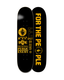1 Public Enemy x Element 8.25" Shut Em Down 2022 - Planche de skateboard Noir F4DCA3ELPP Element