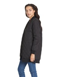 3 Sharpen Longline Bomber Jacket  J791QESH Element