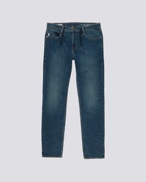 0 E02 - Slim Straight Fit Jeans for Men Blue L1PNA2ELF8 Element