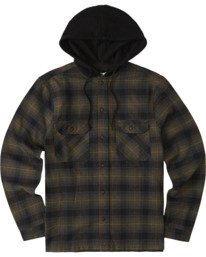 0 Wentworth Hooded Flannel Shirt Beige M554VEWB Element