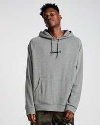 0 Big Hood French Terry Pullover Hoodie Grey M609TEBF Element