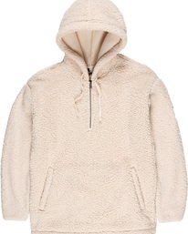 3 Big Shearling Hoodie White M642WEBS Element