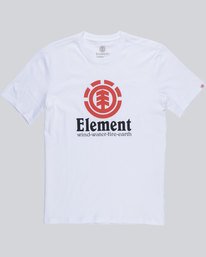0 Vertical - Short Sleeve T-Shirt for Boys White N2SSC8ELP9 Element
