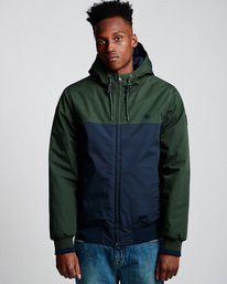 0 Dulcey 2 Tones - Hooded Jacket Green Q1JKB3ELF9 Element