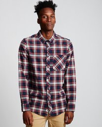 0 Lumber Classic - Long Sleeve Shirt Red Q1SHA3ELF9 Element